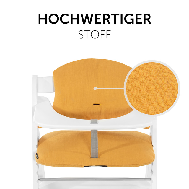 Highchair Pad Select  Muslin Honey