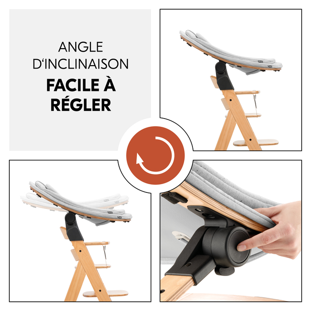 Highchair Bouncer Eco Light Grey