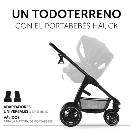 Práctico sistema de viaje con portabebés