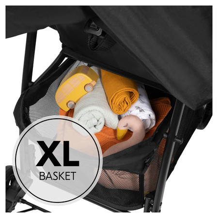 Ample storage space in the XL basket