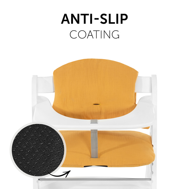 Highchair Pad Select  Muslin Honey