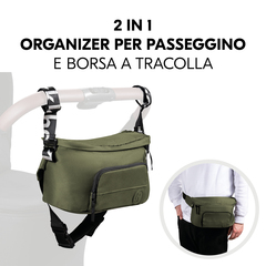 2 in 1: borsa da passeggino e marsupio