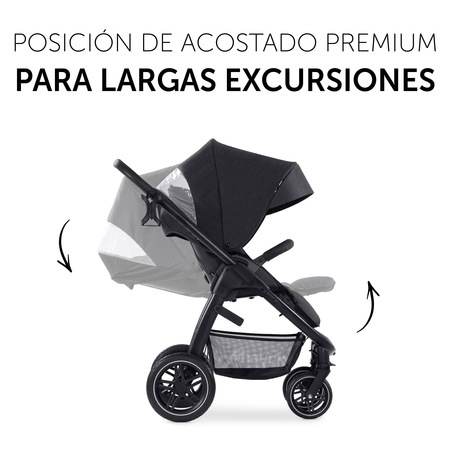 Silla de paseo reclinable para excursiones largas