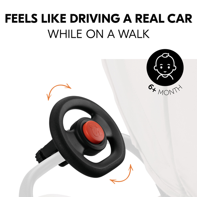 Pushchair Steering Wheel hauck 4007923618837 Black