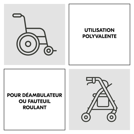 Adaptés aux déambulateurs et fauteuils roulants