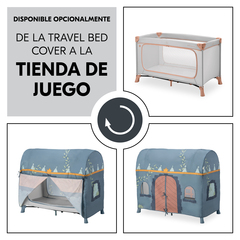Con la Travel Bed Cover a la carpa de juegos