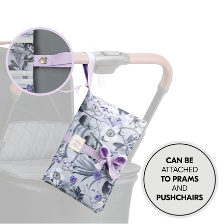 Easy to attach to the pram thanks to the loop