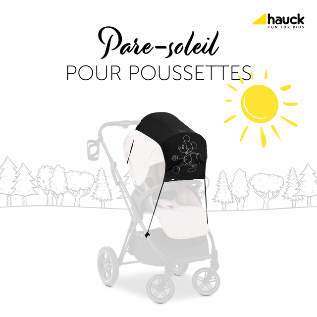 Sunshade  Mickey Mouse Black