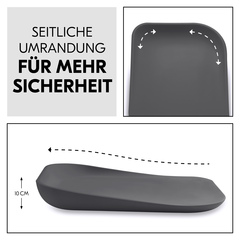 Seitliche Umrandung für mehr Sicherheit