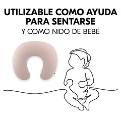También utilizable como apoyo para sentarse o nido