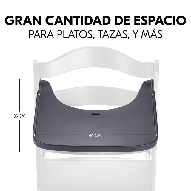 Alpha wooden tray Dark Grey
