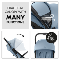 Canopy with UV protection and mesh windows