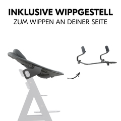 Ganz einfach vom Hochstuhlsitz zur Wippe