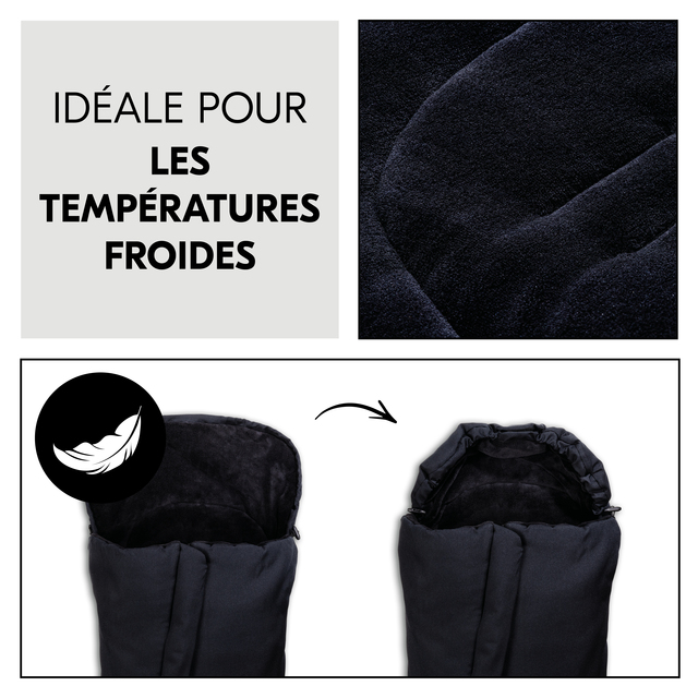 Pushchair Footmuff  Winter Black