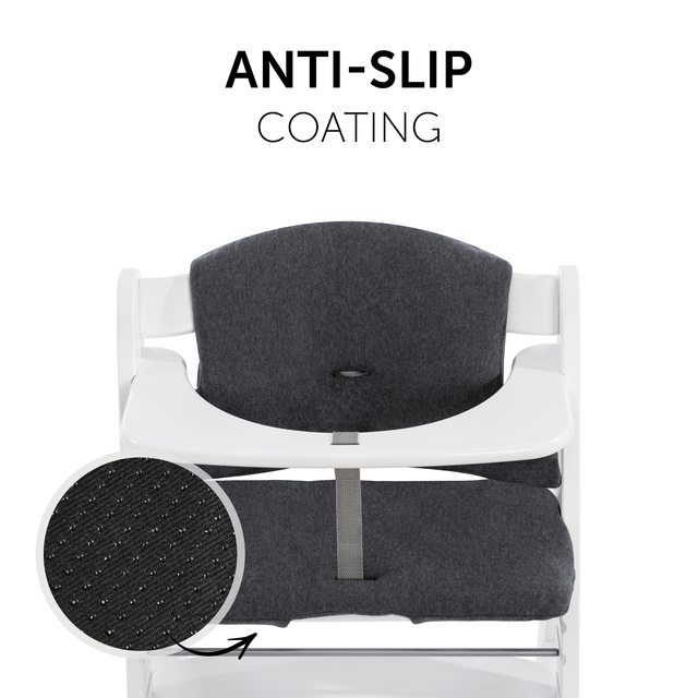 Highchair Pad Select  Jersey Charcoal