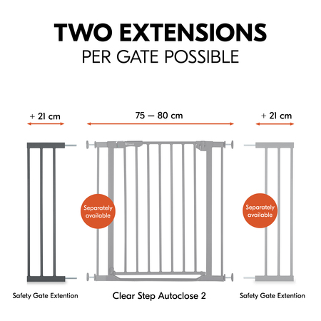 Two extensions per gate possible