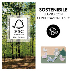 Gioco sostenibile in legno approvato FSC®