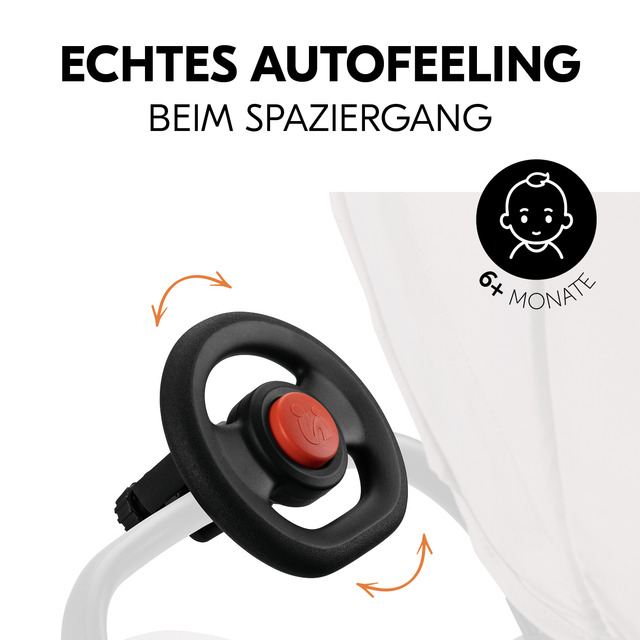 Pushchair Steering Wheel Black