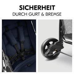 Sicherheit durch Gurt und Bremse