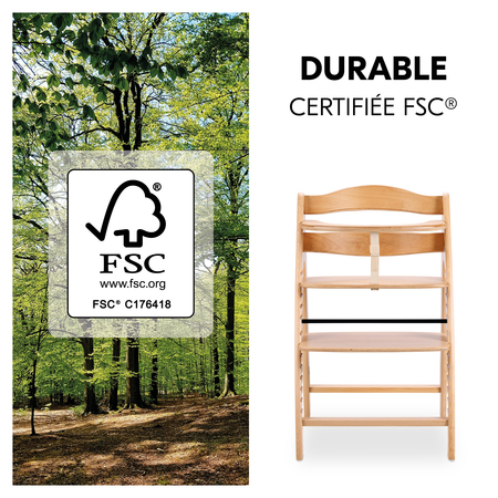 Bois de hêtre durable et certifié FSC®