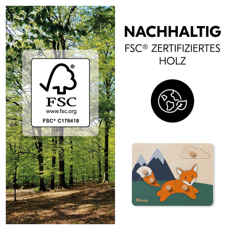 Nachhaltiges Spiel aus FSC®-zertifiziertem Holz 