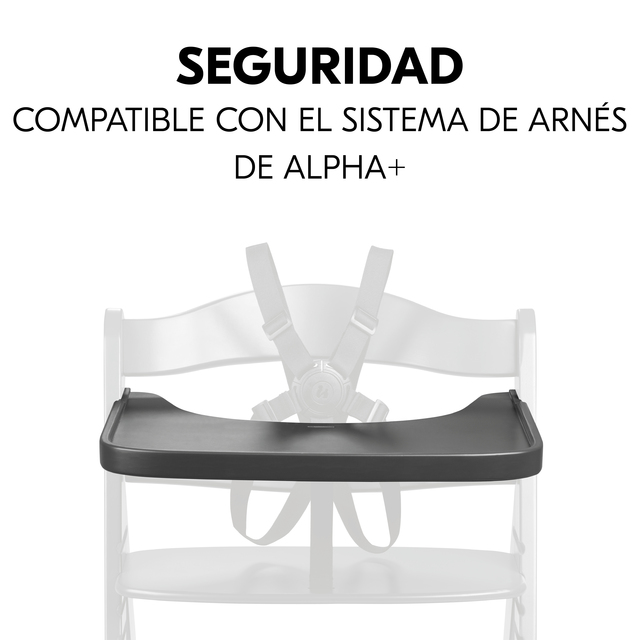 Alpha wooden tray Dark Grey