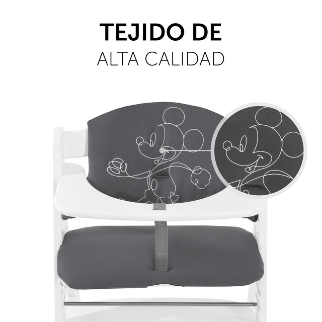 Highchair Pad Select  Mickey Mouse Anthracite