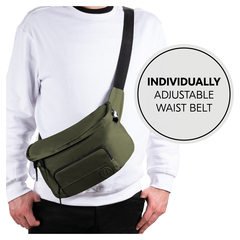 Adjustable waist belt