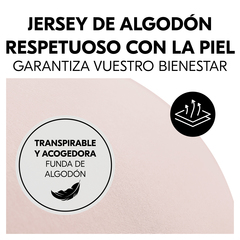 Funda de algodón transpirable y mullida