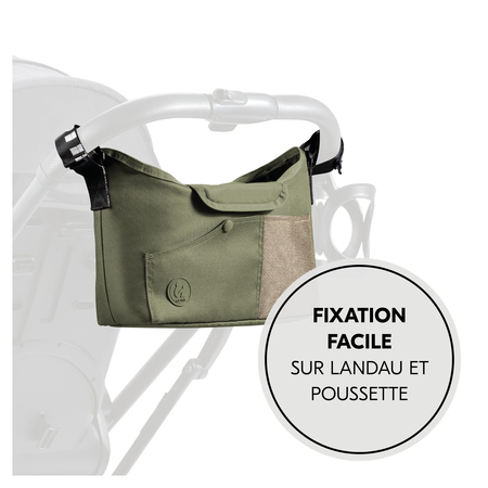 Fixation simple sur la poussette