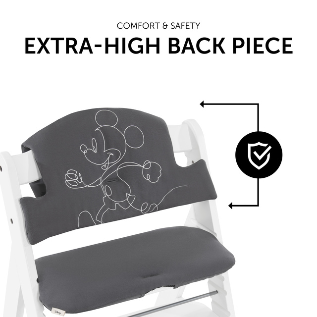 Highchair Pad Select  Mickey Mouse Anthracite