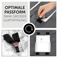 Optimale Passform dank großer Gurtöffnung