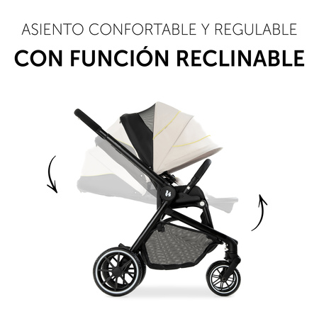 Asiento de confort y con respaldo reclinable