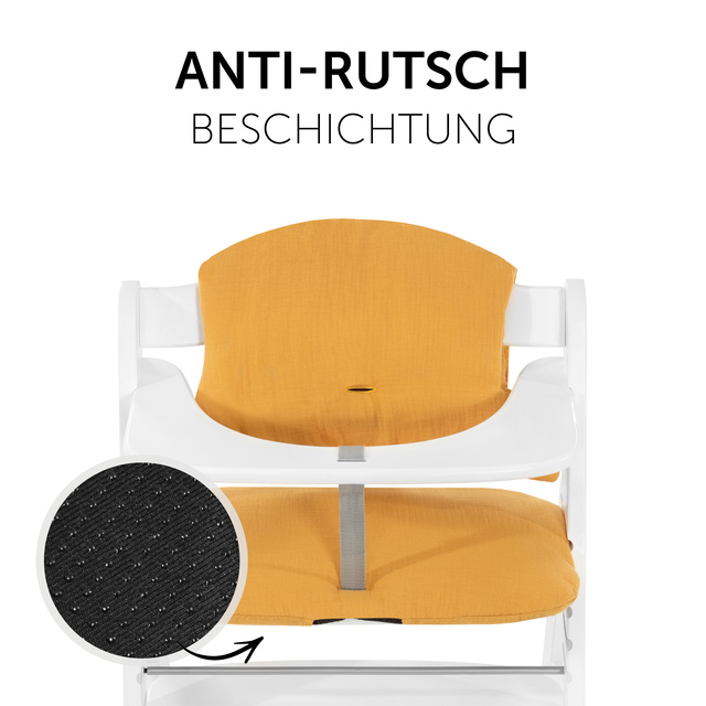 Highchair Pad Select  Muslin Honey