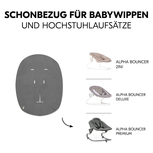 Baby Bouncer Cover Dark Grey