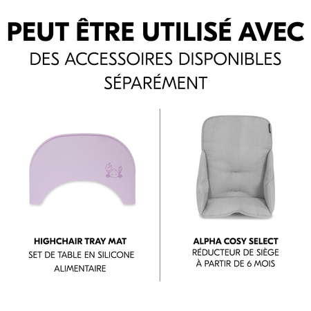 Compatible avec coussin d'assise doux en option