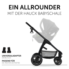 Praktisches Reisesystem mit Babyschale