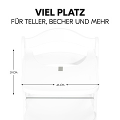 Viel Platz für dein Kind zum Essen und Spielen