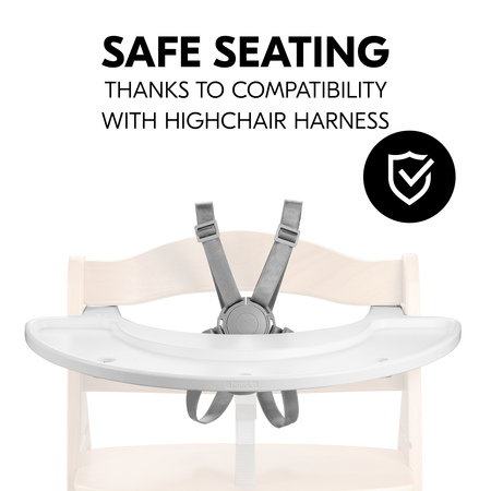 Safe seating thanks to compatibility with harness