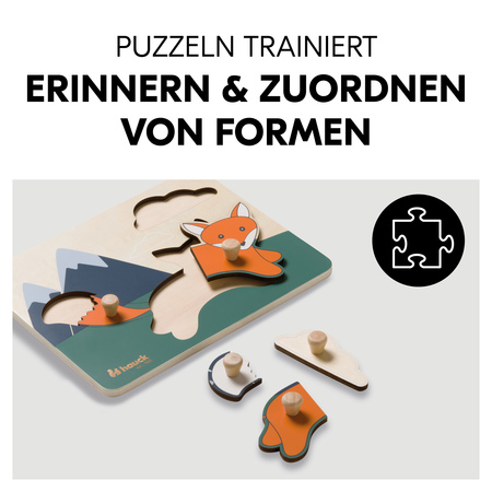 Puzzeln trainiert Erinnern und Zuordnen von Formen