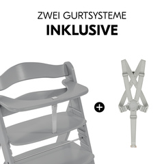 Erhöhte Sicherheit dank mitgelieferten Gurtsystemen