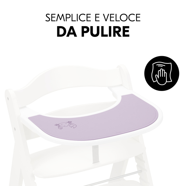 Highchair Tray Mat Crab Lavender