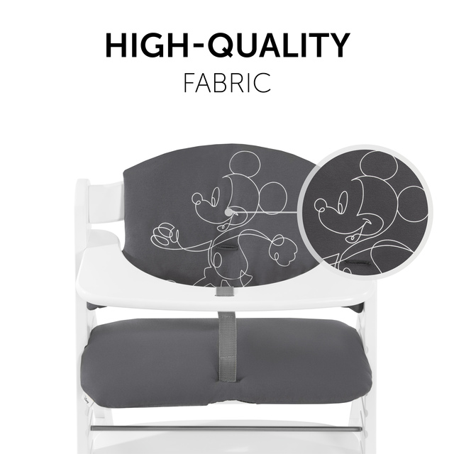 Highchair Pad Select  Mickey Mouse Anthracite
