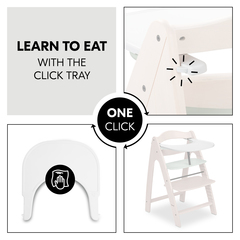 Learning to eat with the one-click food tray