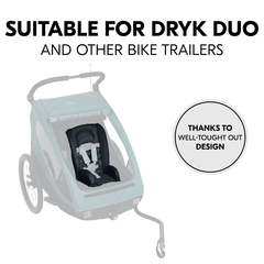 Can be used for Dryk Duo and other bike trailers