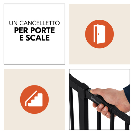 Cancelletto a pressione per porte e scale standard