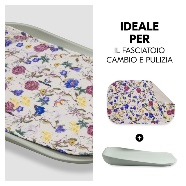 Changing Mat Liner Floral Beige