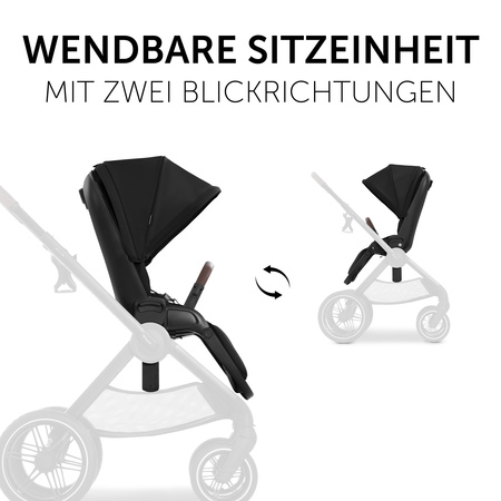 Wendbare Sitzeinheit mit zwei Blickrichtungen