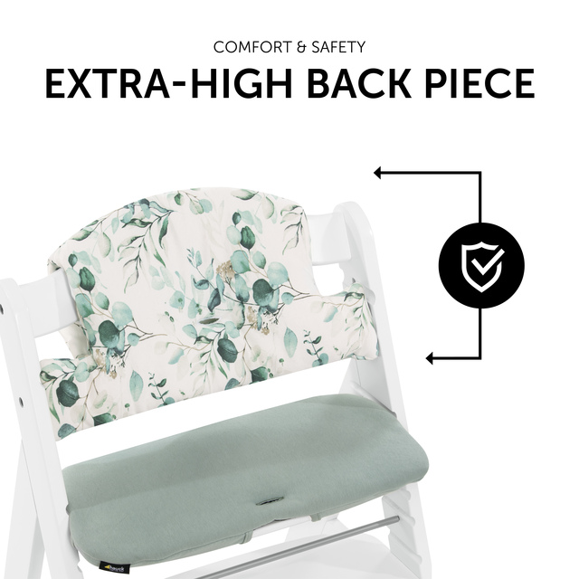 Highchair Pad Select  Jersey Leaves Mint