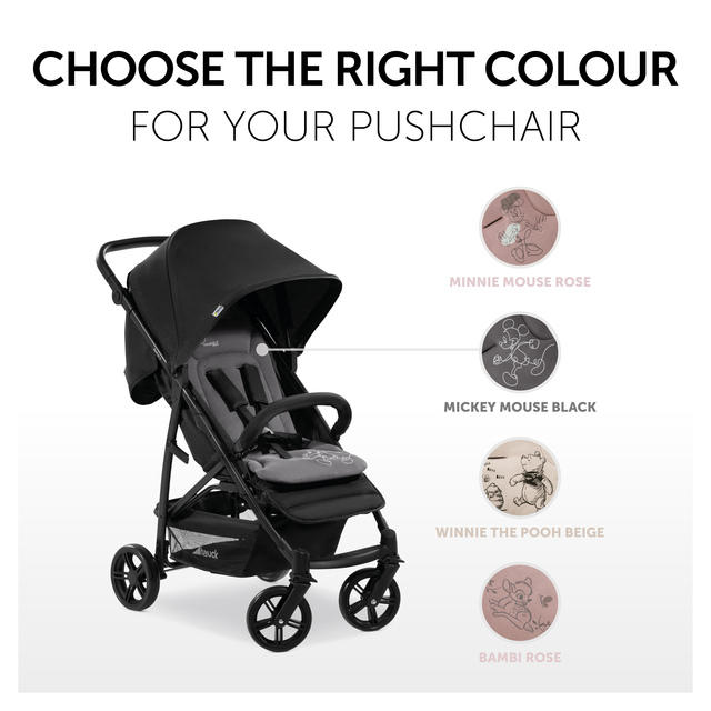 Pushchair Seat Liner  Mickey Mouse Black
